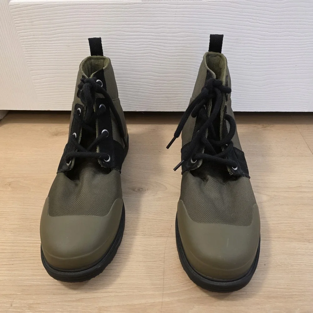Hunter Green Insulated‎ Commando Waterproof Outdoor Lace Up Ankle Boots Size 12